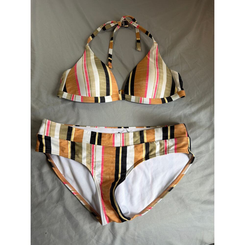 Prana 2 pc Bikini women's size Small Triangle Top